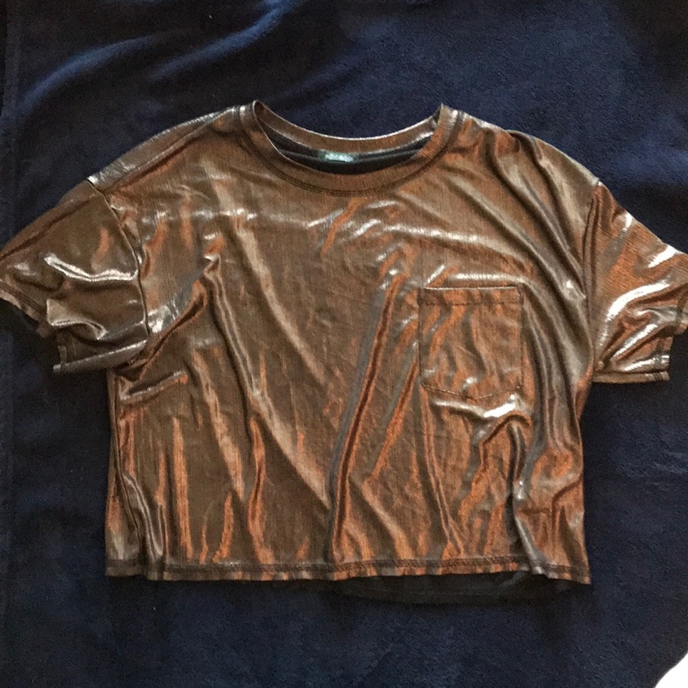 Bronze Swing Crop Tee